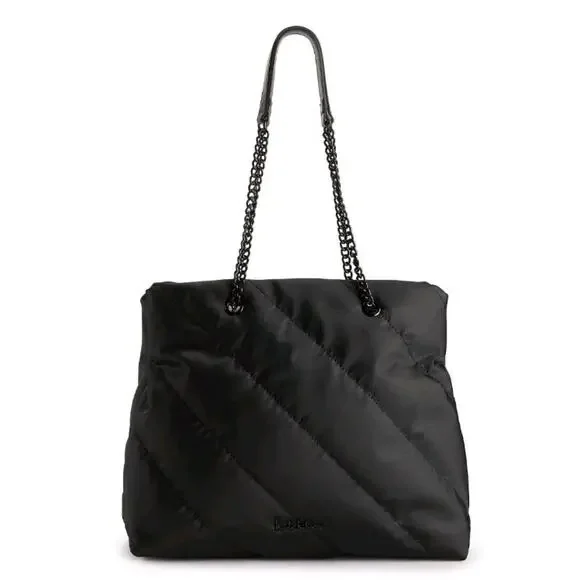 Nicole | Bags | Nicole Miller Stitch Shopper Tote Bag Black